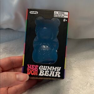 Nee Doh Blue Gummy Bear Toy